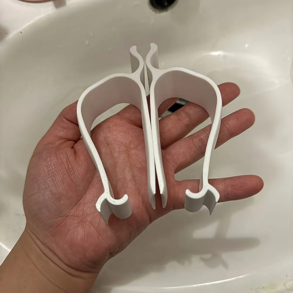 2pcs toilet seat stabilizer. Try this toilet stabilizer quickly, it can easily align the toilet without running. Oasis Select