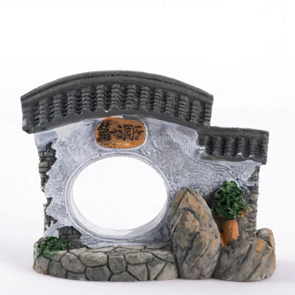 Resin Miniature Figurine House Model | Bonsai & Home Decor