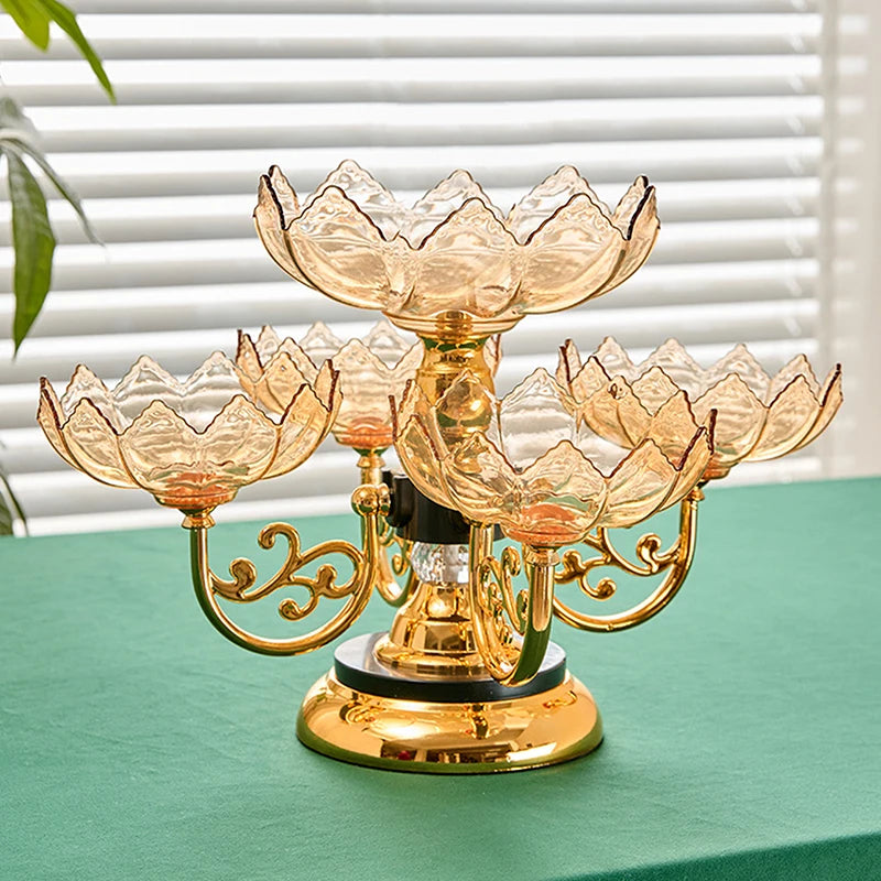 Luxury Multi-Level 360° Reversible Crystal Fruit And Candy Tray for Christmas Celebrations Oasis Select 003