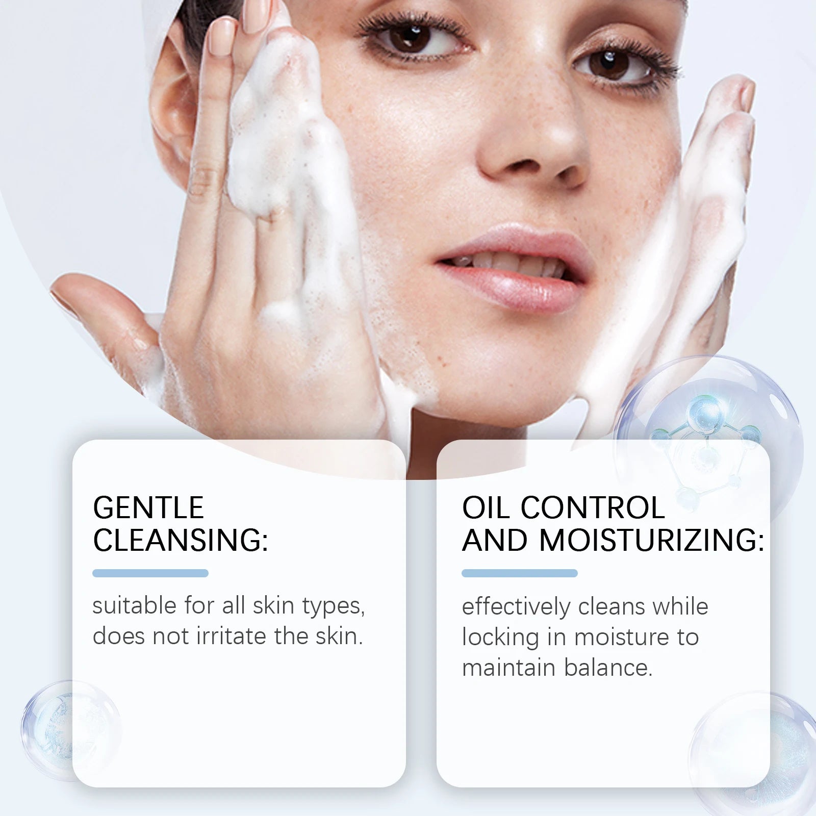 Eelhoe Amino Acid Face Cleanser – Oil Control & Acne 120g Facial Foam Cleanser Oasis Select