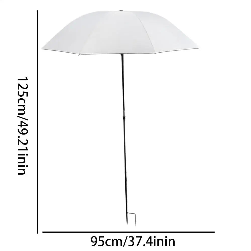 Plant Shade Umbrella with Metal Stake Weatherproof Sun Shade Cloth Outdoor Plant Flowers Potted Sun Protection Garden Supplies Oasis Select Beige
