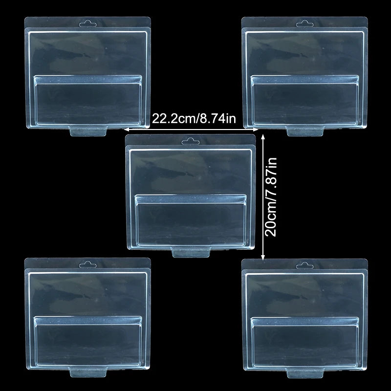 5Pcs Transparent Display Case Pinwheel Car Protective Case Boulevard Fleet Model Cardboard Collection Oasis Select Transport fleet