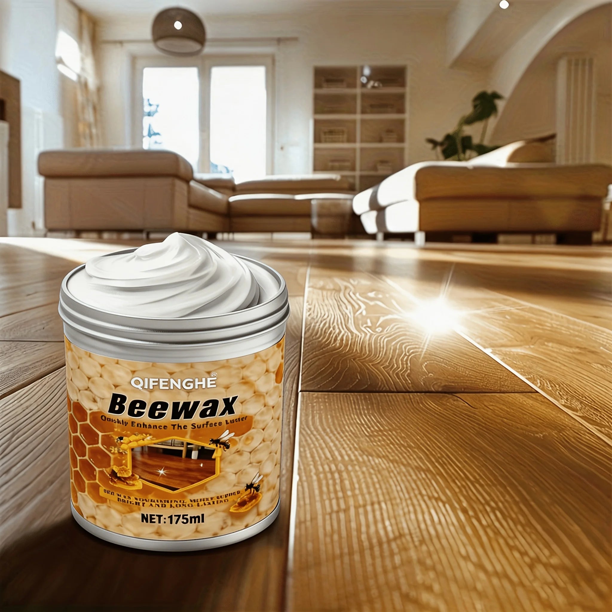 Almond Oil & Beeswax Wood Polish – Restorer & Protector Wood Wax Polish Oasis Select