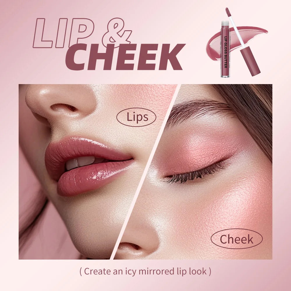 Glossy Non-stick Cup Lip Gloss Moisturizing Mirror Lipgloss Lasting Color Plumping Lip glaze Dye Lip Liquid Makeup For Women Oasis Select