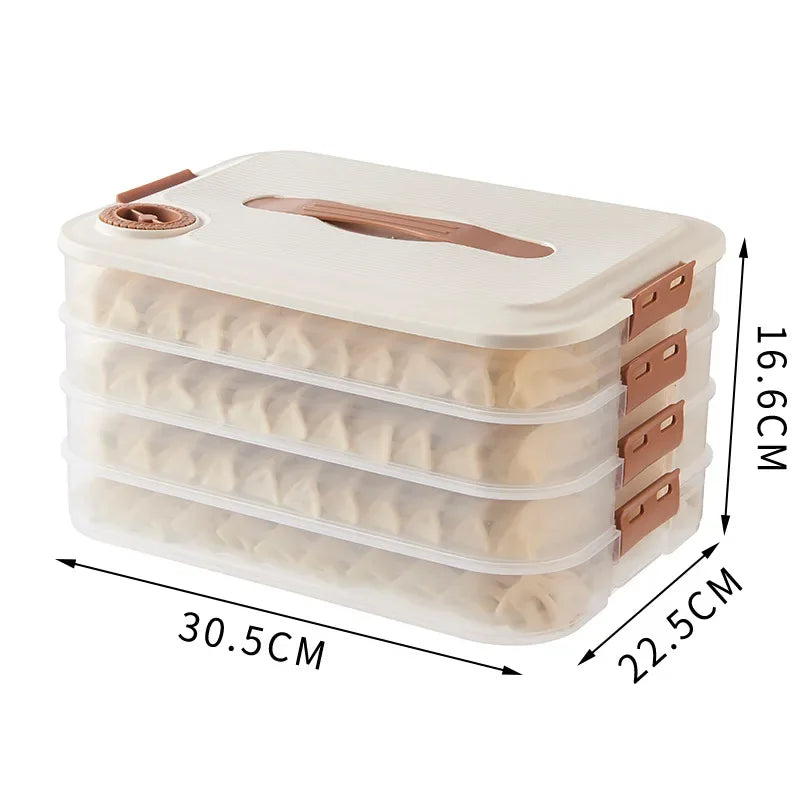 Dumpling Storage Frozen Box Refrigerator Frozen Dumplings Multi-layer Food Grade Household Dumpling Frozen Fresh-keeping Box Oasis Select 4th floor