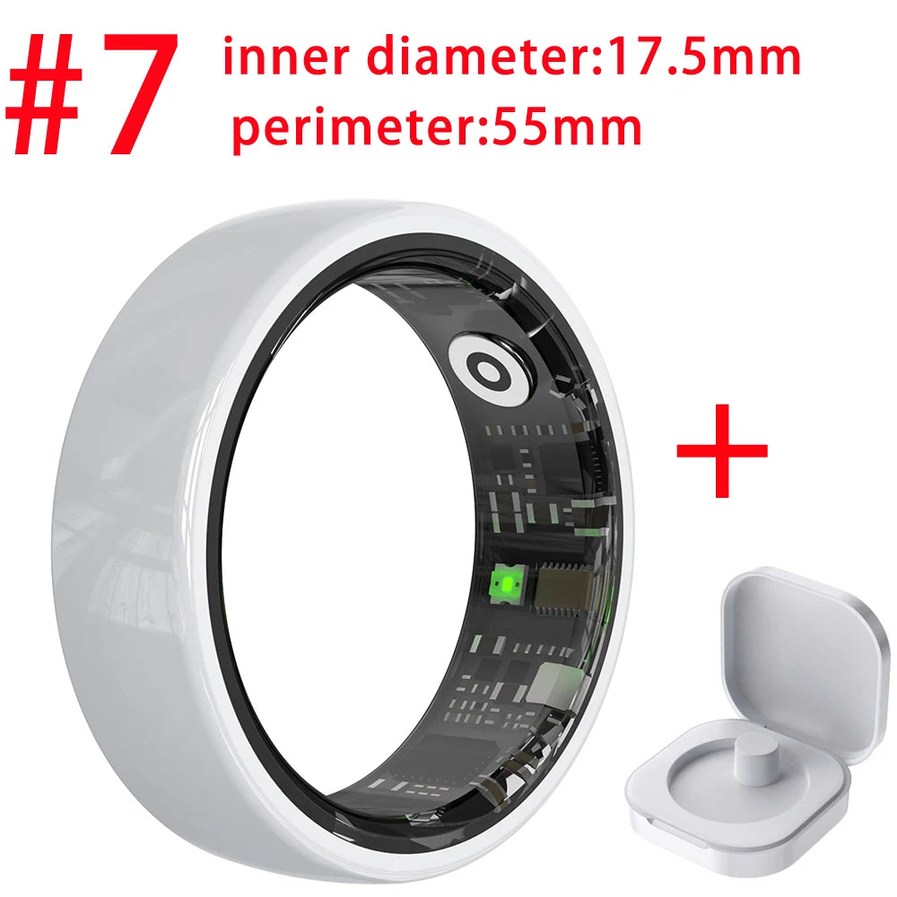 696 Smart Ring Couple Space Interaction Heart Rate Sleep Monitor Waterproof Gesture Control Sports Blue Tooth Bracelet Men Women Oasis Select WH 7