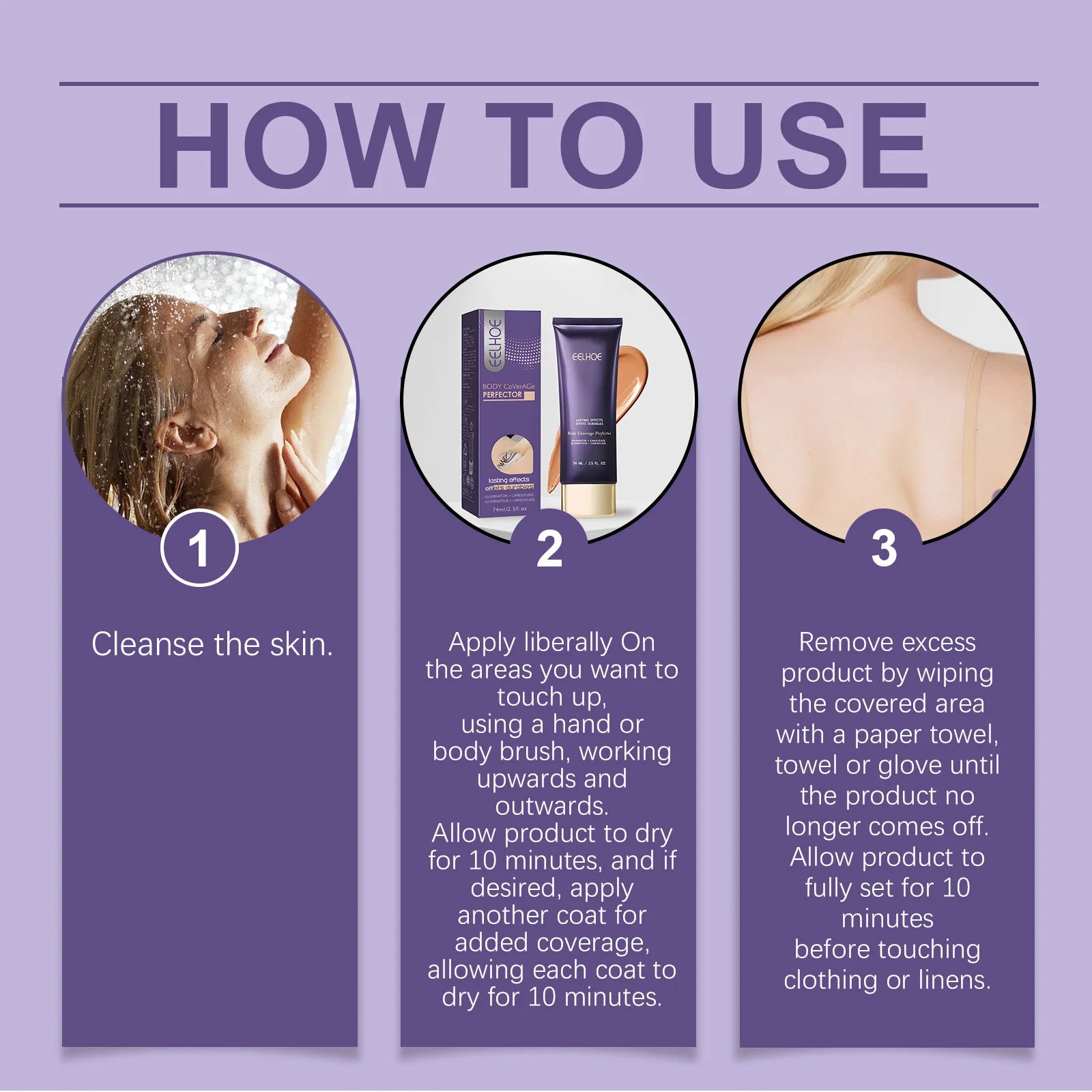 EELHOE Body Concealer – Waterproof Full Coverage Tattoo Cover