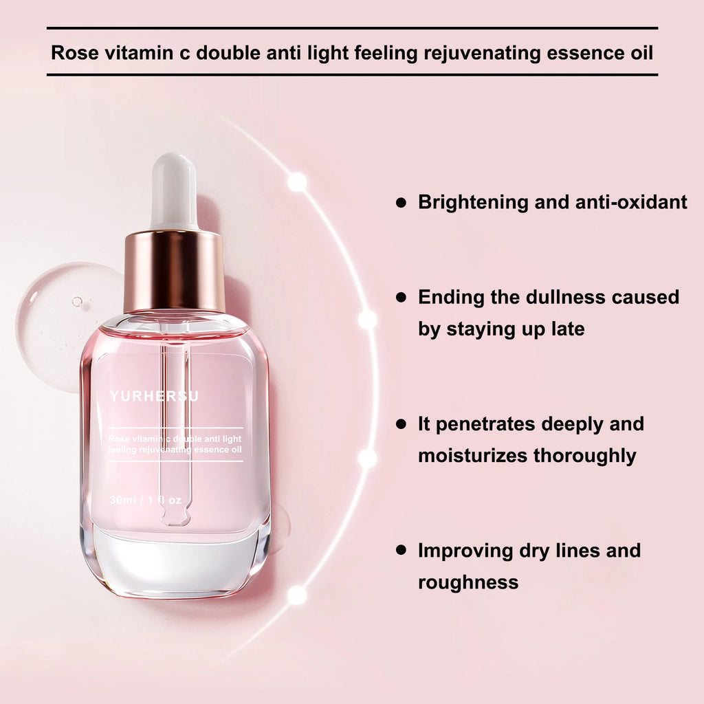 Rose Vitamin C Antioxidant Essence | Radiance Boost Face Serum Vitamin C Face Serum Oasis Select