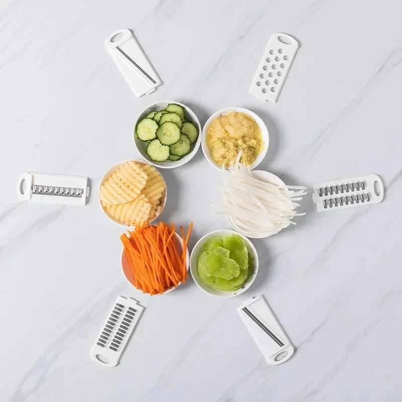 9 in 1 Vegetable Cutter Multi-Functional Potatoes Manually Cut Shred Slicer Grater Kitchenware Acceesories Tools Oasis Select