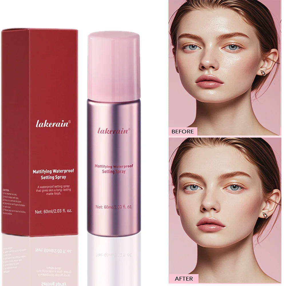 Mattifying Waterproof Setting Spray for All Skin Types Oil Control Non Sticky Makeup Fixer Long Lasting Matte Base Makeup Oasis Select