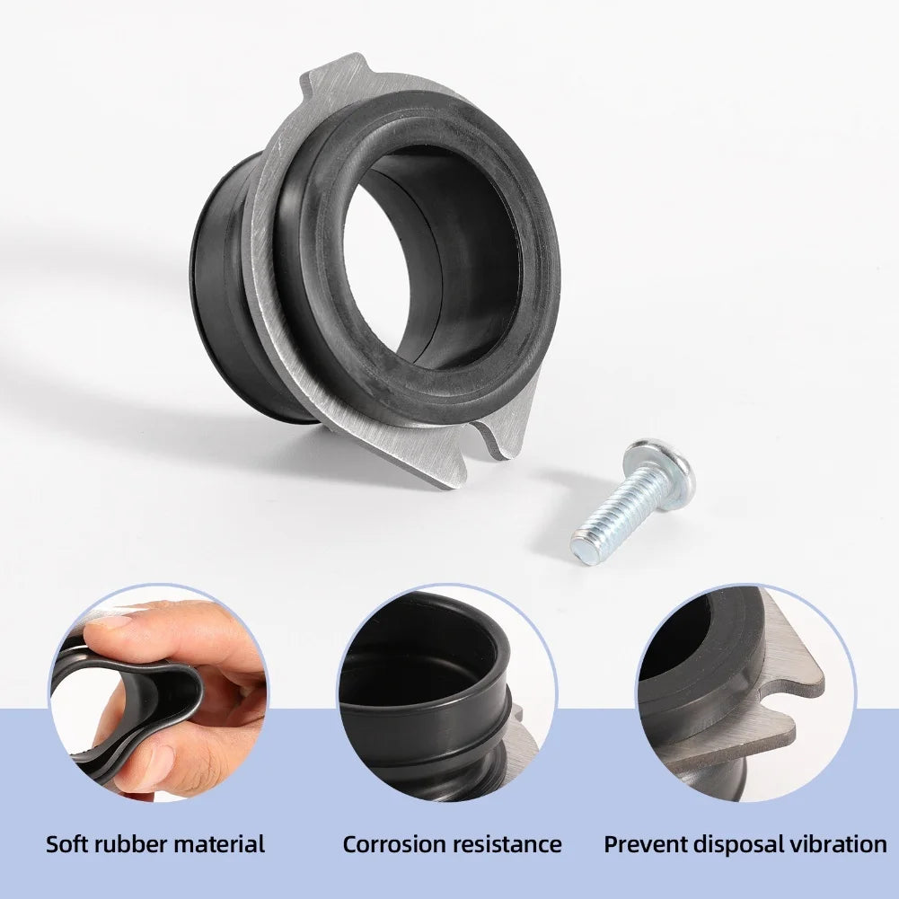 Kitchen Plumbing Anti-Vibration Tailpipe Exhaust Pipe Coupling Anti-vibration 304 Stainless Steel Leakage Prevention Oasis Select