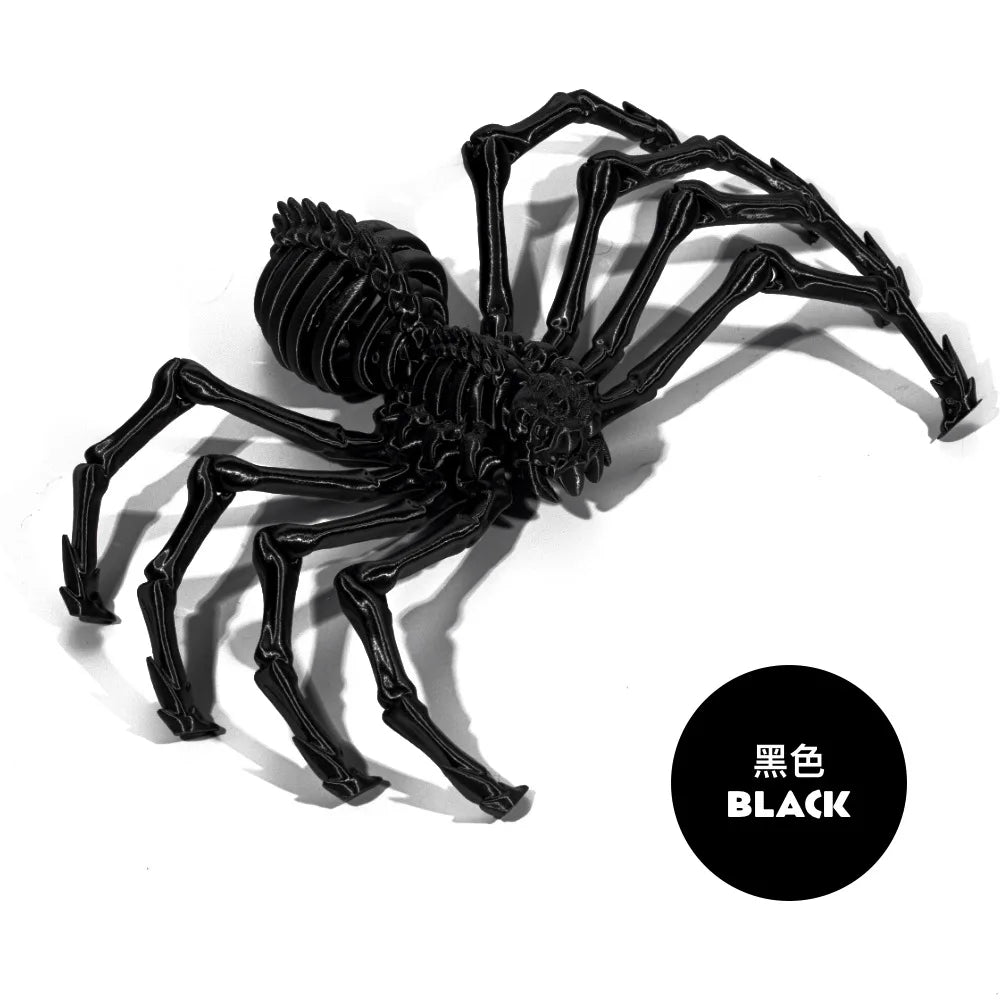 3D Printing Spider Animals Toy Realistic Colorful Spider Figurine Articulated Fidget Toy for Spider Lovers Halloween Home Decor Oasis Select Color 1 12CM