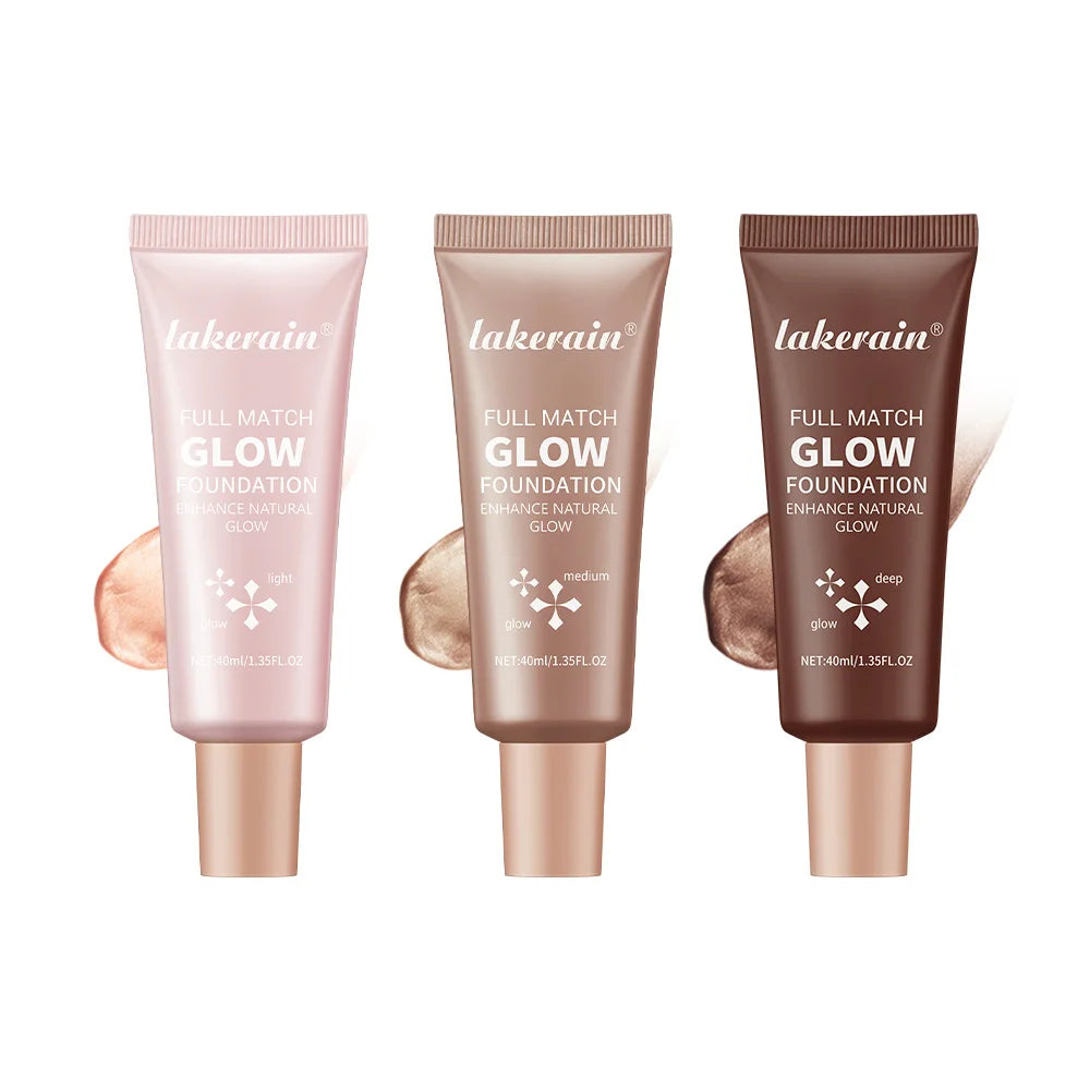 Glowing Foundation Natural Glow Enhancer Moisturizing Lightweight Base Multi-purpose Highlighter Liquid Foundation Cosmetics Oasis Select SET 3