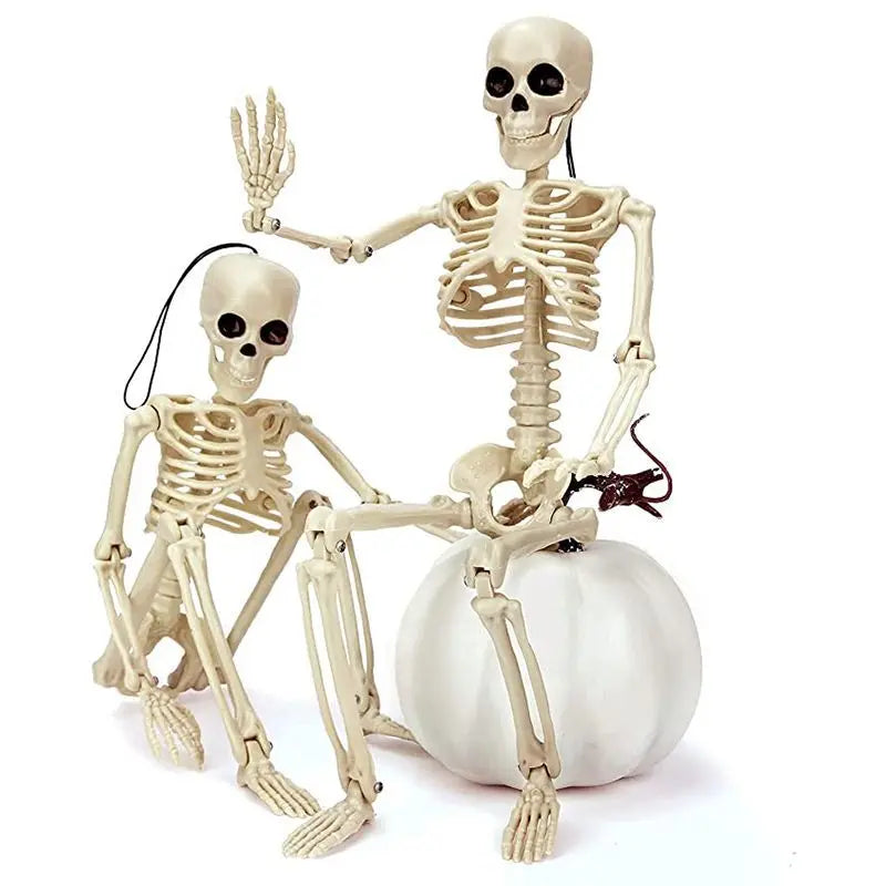Halloween Skeleton 60cm Artificial Human Body Plastic Skeleton Decoration Haunted House Holiday Scene Layout Props Oasis Select