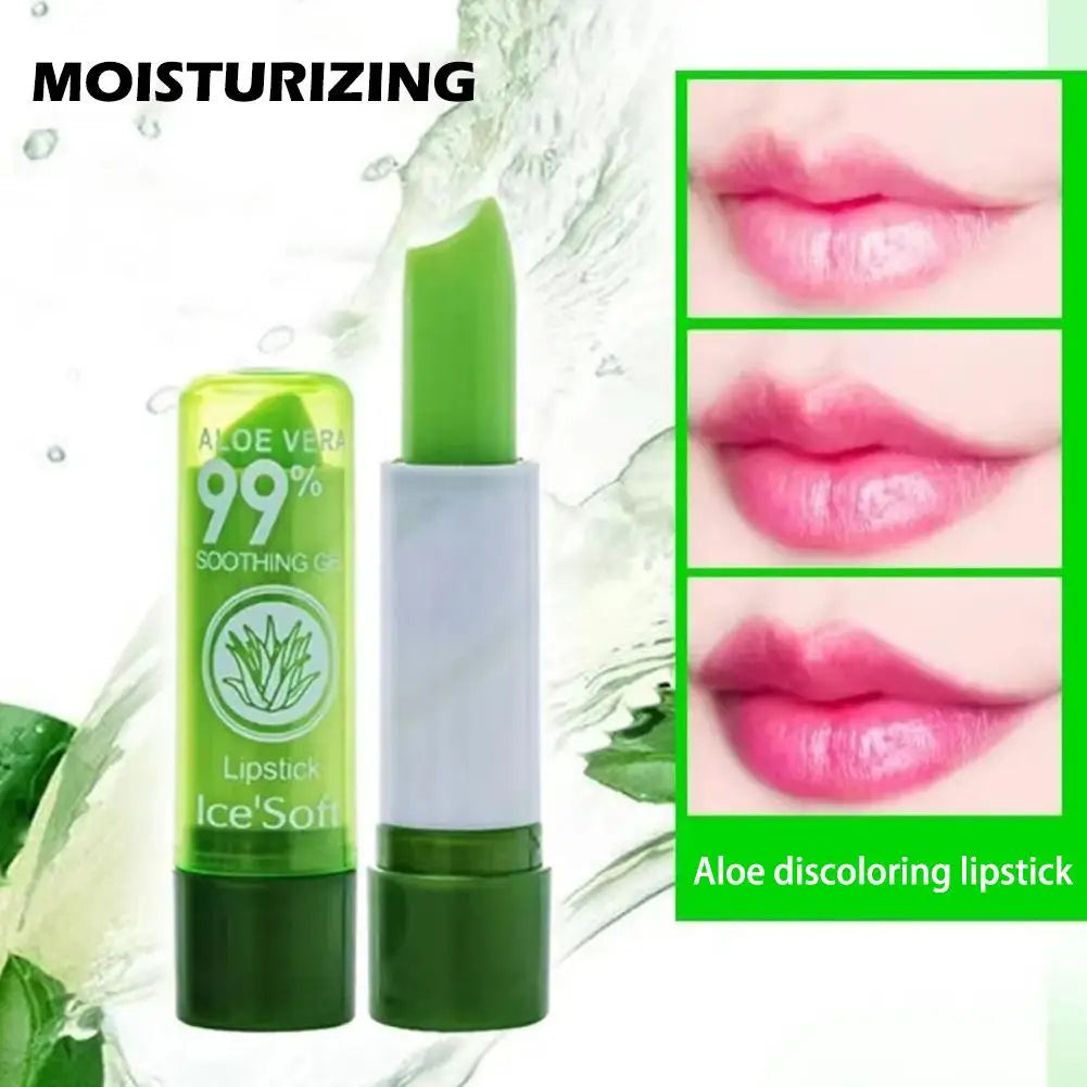 Aloe Vera Color-Changing Lip Balm – Moisturizing & Nourishing