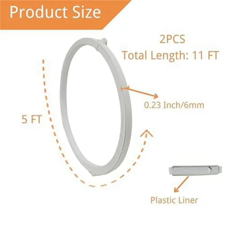 LIKE WISH 4X Steel Boning For Sewing, White Spring Corset Boning For Making Dresses, Skirts, Corsets, Underwear (11 FT) Oasis Select