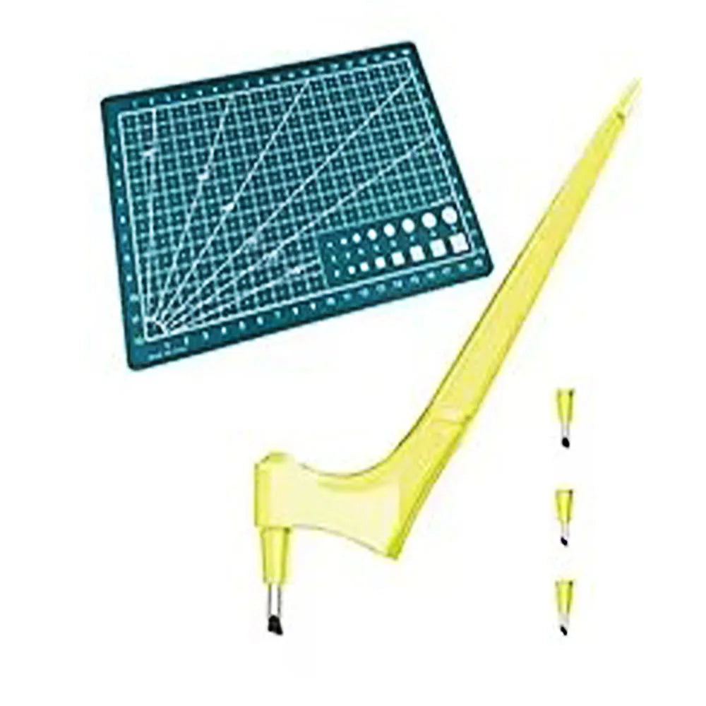 1/5/6Sets Craft Cutting Tools With 360 Degree Rotating Blade Paper-Cutter Art Carving Pen Tool Stainless Steel Cutter Knife Oasis Select yellow set