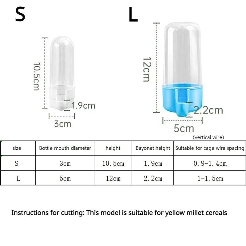 Hanging Pet Feeder Squirrel Parrot Water Dispenser Pet Bird Food Box Cage Accessories Birds Supplies Oasis Select