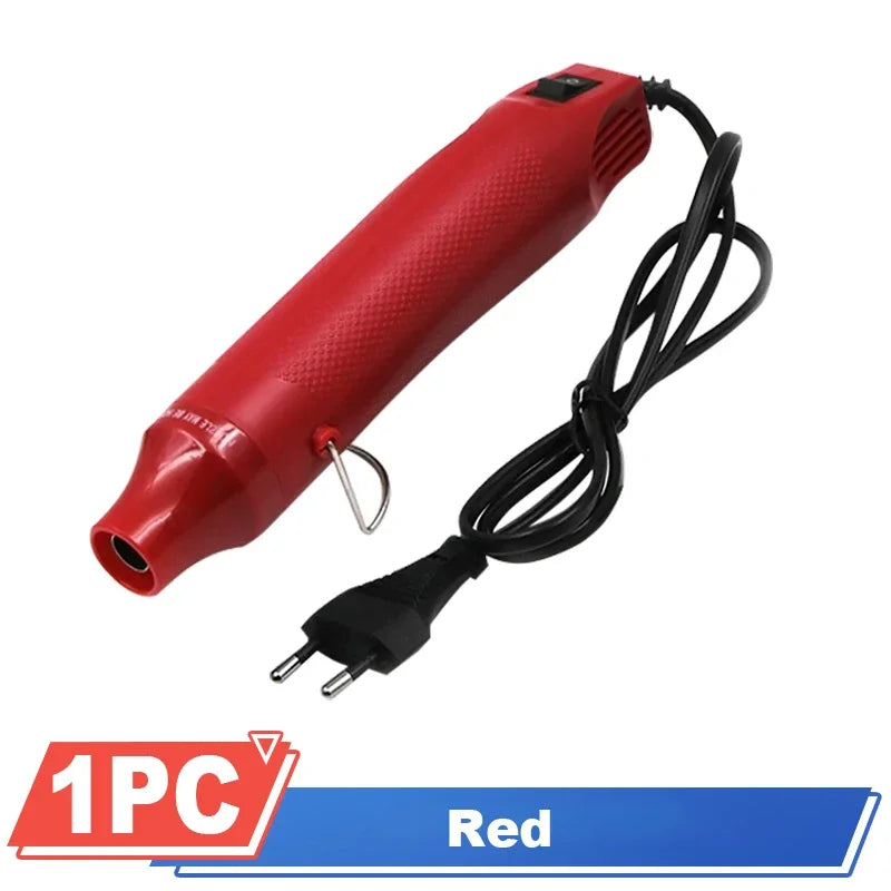 Hot Air Gun 220V Soldering Temperature Blower Gun DIY Crafts Electric Power Hot Dryer Mini Heat Gun For Shrink Tubing Car Wrap Oasis Select Red