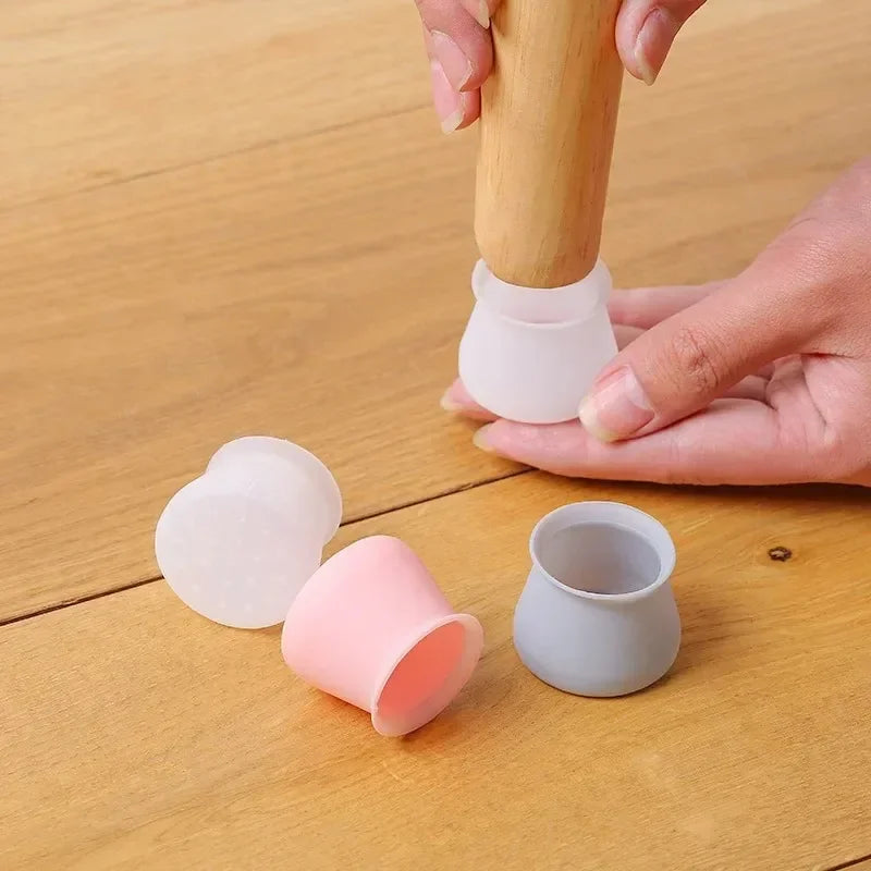 10-40PCS Silicone Chair Leg Caps Quiet Non Slip Floor Protectors for Wood Floors Furniture Leg Pads for Tables and Chairs Oasis Select