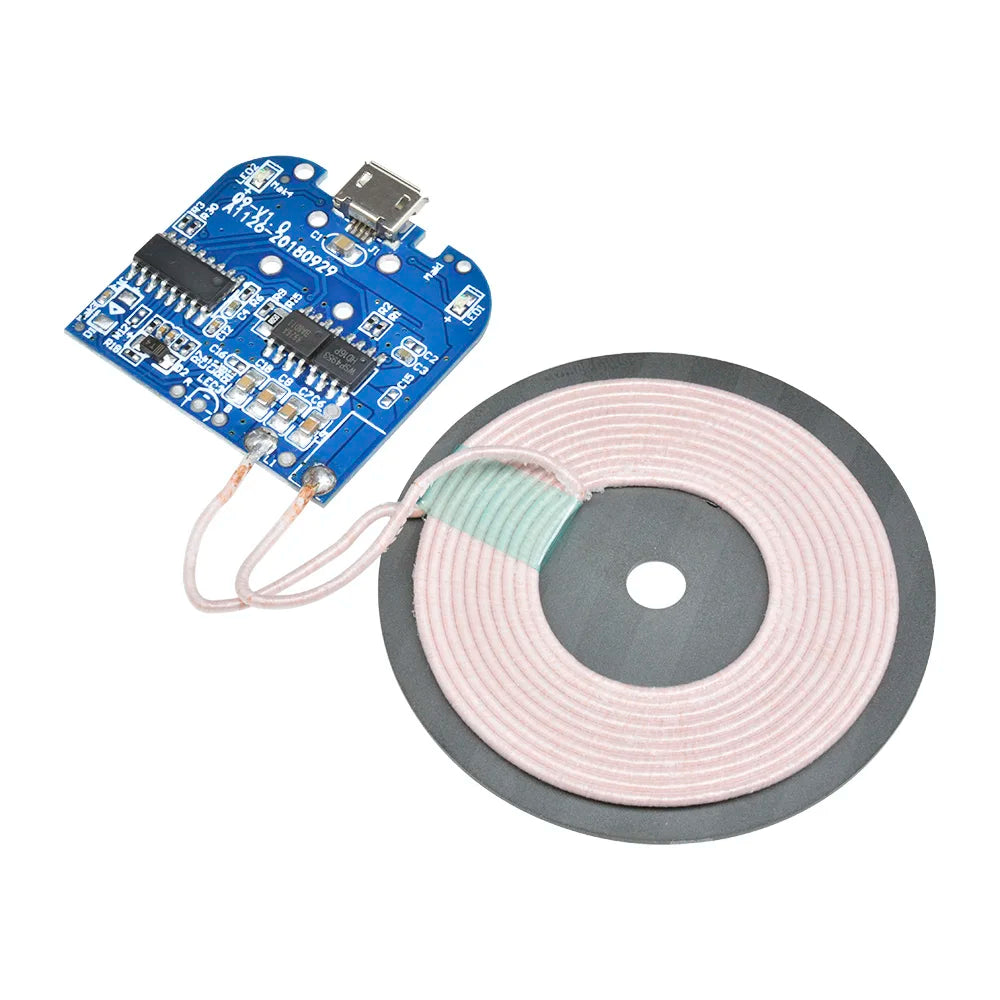 DC 5V 2A Wireless Charging Standard Receiver 5W Charger Module For Micro USB Mobile Phone Charger Board Electronic DIY Oasis Select
