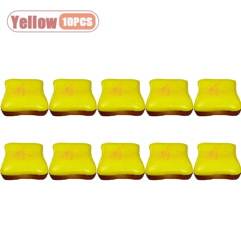 Ultra Soft Slow Rising Cream Toast Squishy Realistic Food Stress Relief Decompression Fidget Sensory Toy for Adults Novelty Gift