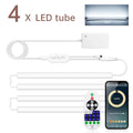 1-6PCS LED Bar Light Efficient Heat Dimmable RF Remote/Bluetooth Control 12V 30CM/40CM/50CM Night Lihgt for Kitchen Living Room Oasis Select 30CM Length 4x Light Bar White