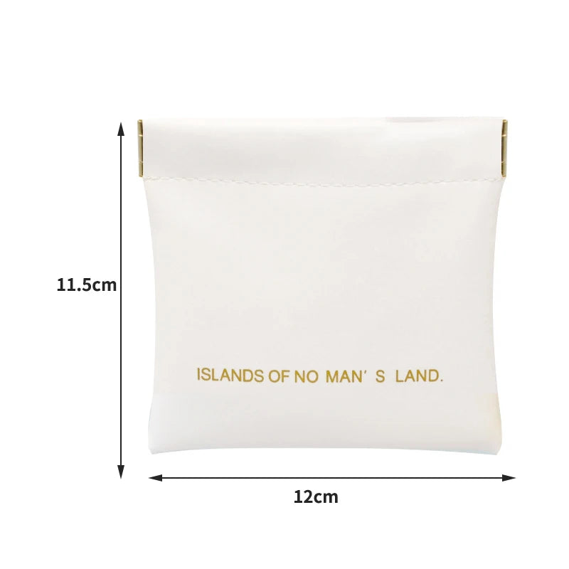 Pu Makeup Bag Storage Bags Shrapnel Bag Automatic Closing Data Cable Headphone Storage Bag Red Envelope Coin Purse Waterproof Oasis Select