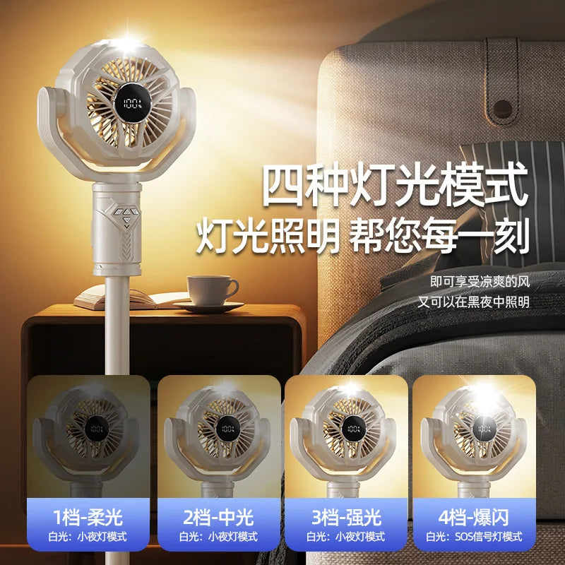 F10 Rechargeable Floor Fan | 10 Speeds, Remote & USB Type-C