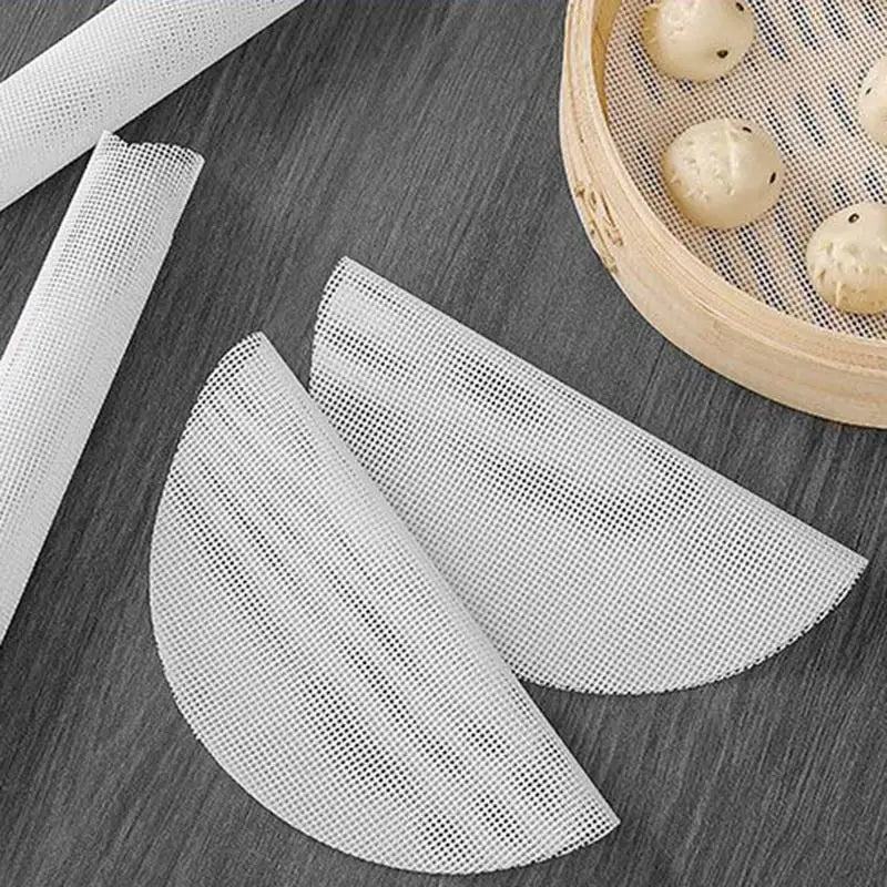Steamer Basket Liners Non-stick Steam Paper for Steamer Washable Oven Accessories Kitchen Cookware Baking Parchment for Baking Oasis Select
