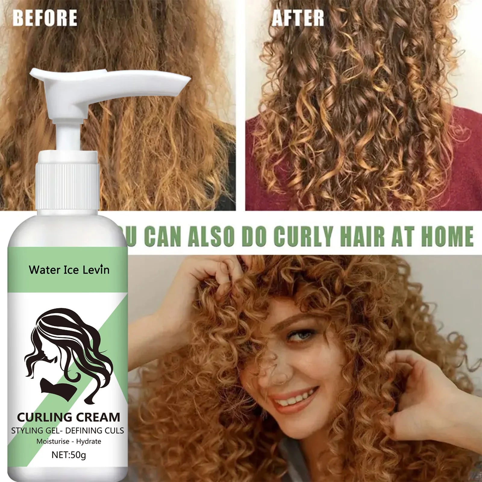 Curly Hair Cream Moisturizing Curly Hair Elasticity Styling Curly Hair Elasticity Conditioner Neutral Suitable for All Hair Types Oasis Select