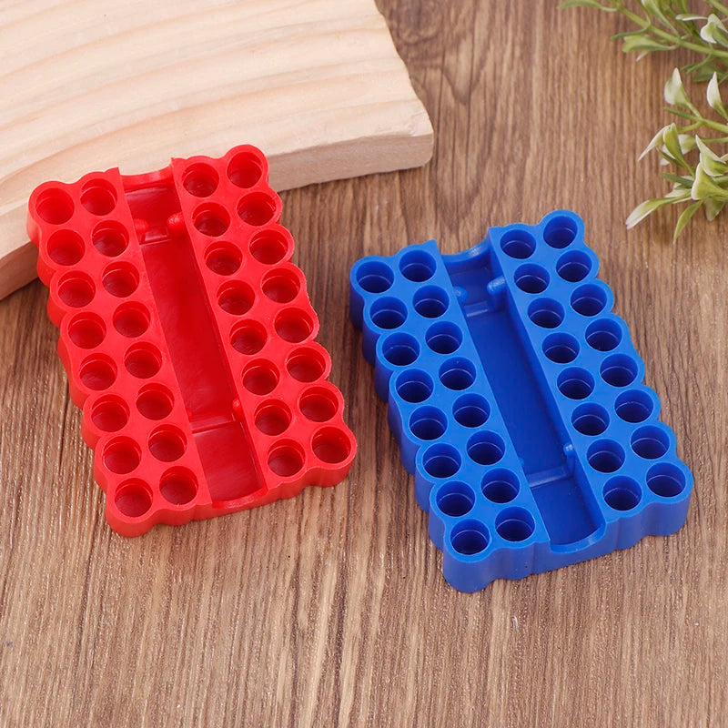 2pcs Bit Holder 32 Holes Bit Hex Shank Organiser Screwdriver Bit Holder Drill For Storage For 6.35MM Shank Storage Box Oasis Select C