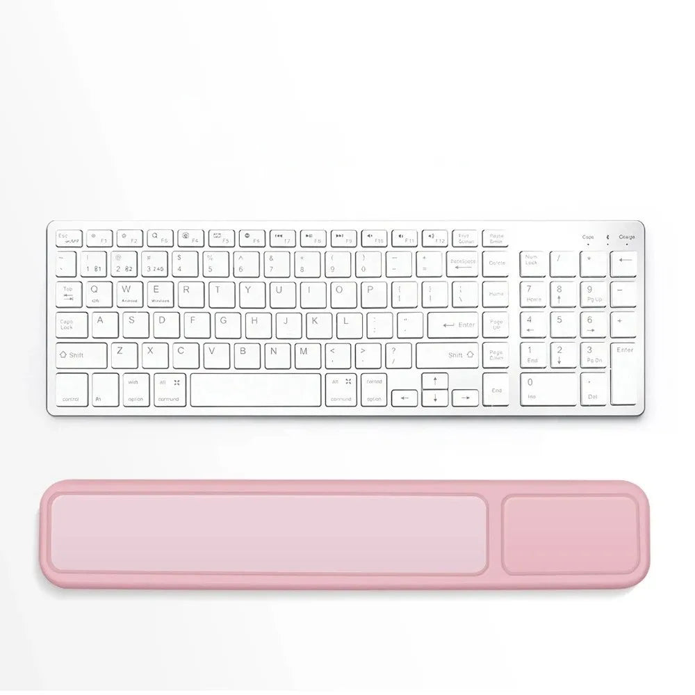 Ergonomic Wrist Rest Mouse Pad Soft Palm Rest Non-Slip Base Hand Pillow Durable Slow Rebound Mouse Mat Office Use Oasis Select Keyboard Pad pink