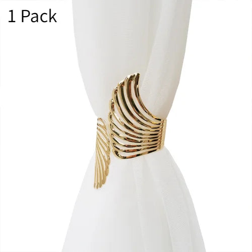 Angel's wing curtain strap modern simple curtain clip without punching and installation of metal decorative curtain buckle Oasis Select Angel wings gold
