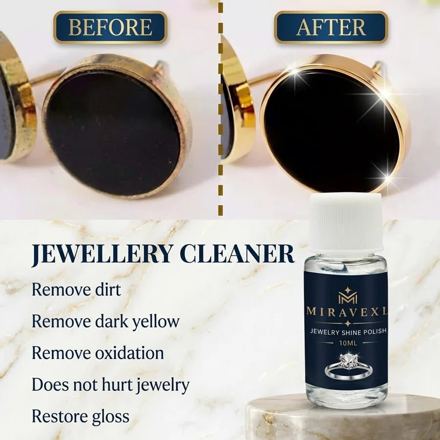 Gold Silver Jewelry Cleaner Polishing Liquid Tarnish Remover Brightening Solution Restore Shine Anti-Tarnish Care Tool For Watch Oasis Select