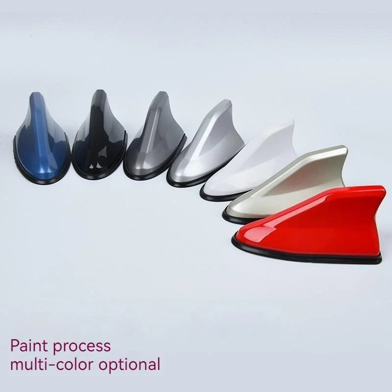 17cm Car Roof Shark Fin Antenna Cover Sticker Carbon Fiber Universal Auto Radio AM FM Antenna Signal Amplifier Car Accessories Oasis Select