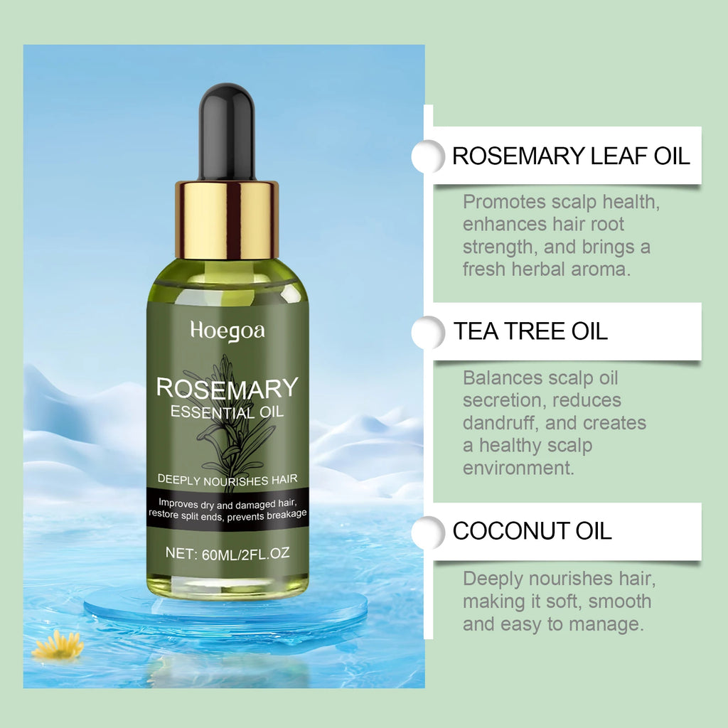 HOEGOA Rosemary Hair Oil – Nourish, Hydrate & Smooth Hair Care Oil Oasis Select