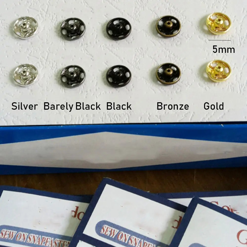 10/24pcs Cute Girl Gift Invisible Snap Craft Metal Buckles DIY Clothes Mini Buttons Clothing Sewing Buckle Oasis Select