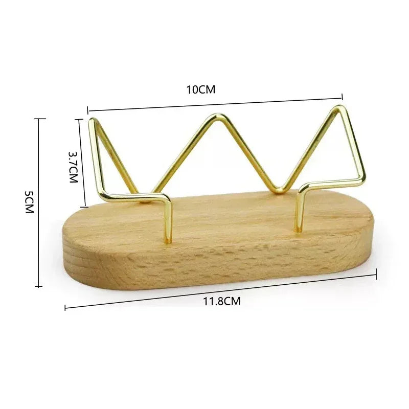 Business Card Holder Organizer Office Desk Display Stand Memo Counter Accessories Tabletop Shelf Home Wooden Card Holder Storage Oasis Select