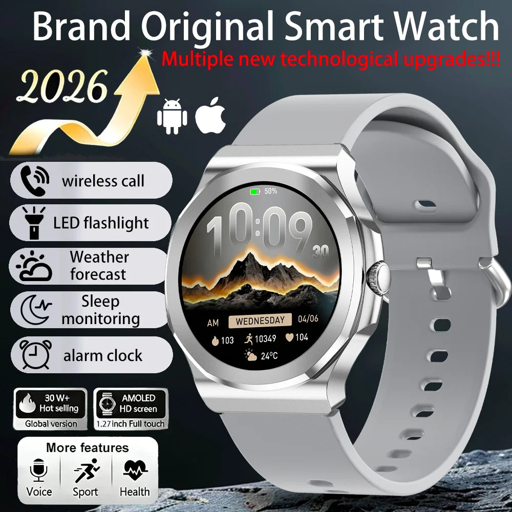Rollstimi Smart Watch 1.27" AMOLED BT 5.3 Calling & LED Light