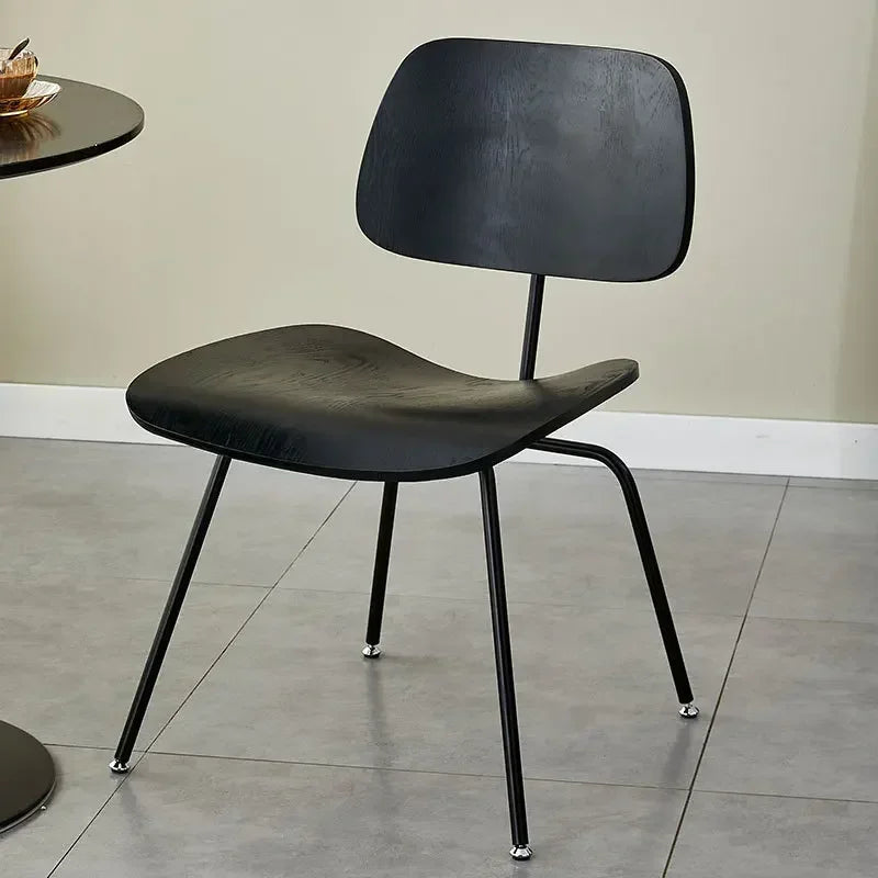 Nordic industrial style ant chair wrought iron light luxury meeting room back chair study livingdining chair Durable Oasis Select