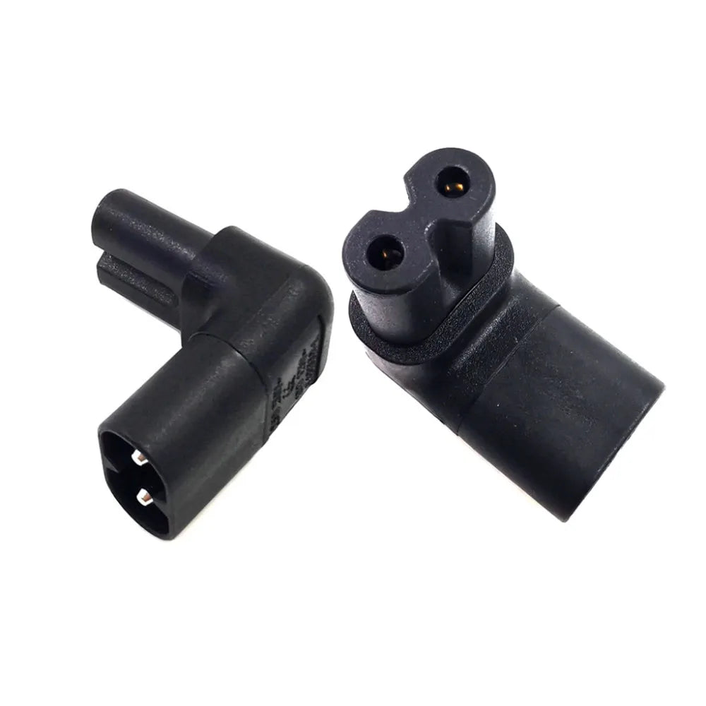Angle Conversion Right Angled C7 Female C8 Male 2-Pin AC Power Converter AC Power Adapter Conversion Plug C7 Female To C8 Male Oasis Select