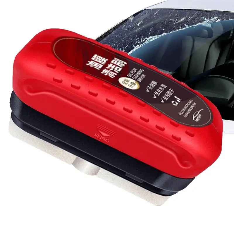 Auto Glass Oil Film Remover with Sponge Towel Glass Oil Film Remover Car Windshield Oil Film Cleaner for Car Window Remove Dirt Oasis Select