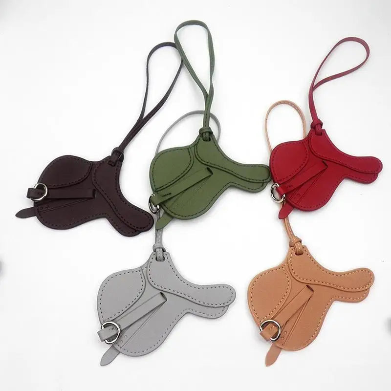 Equestrian Elegance Crafted Bag Charm - Statement Piece Made With Premium Thick PU Leather, Palmsize Oasis Select