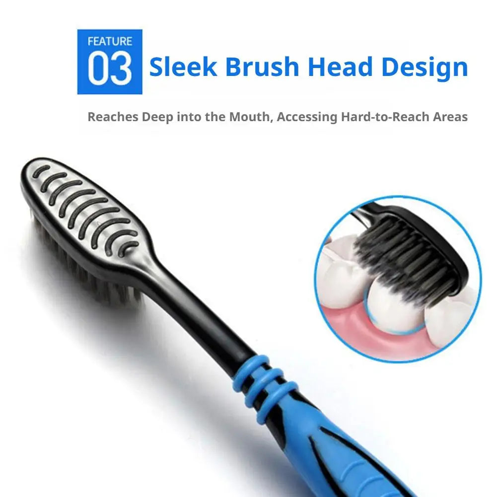 Complete Oral Cleaning Kit 10 Pieces Bamboo Charcoal Toothbrush Ultra Fine Bristle Ideal Choice For Couple And Family Oasis Select