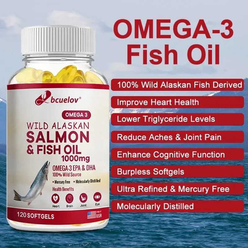 Super Omega-3 EPA/DHA Fish Oil Capsules – Heart, Brain & Joints Fish Oil Supplement Oasis Select