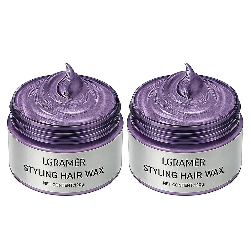 Temporary Hair Color Wax – 9 Shades | Silver Gray, Wine Red & More