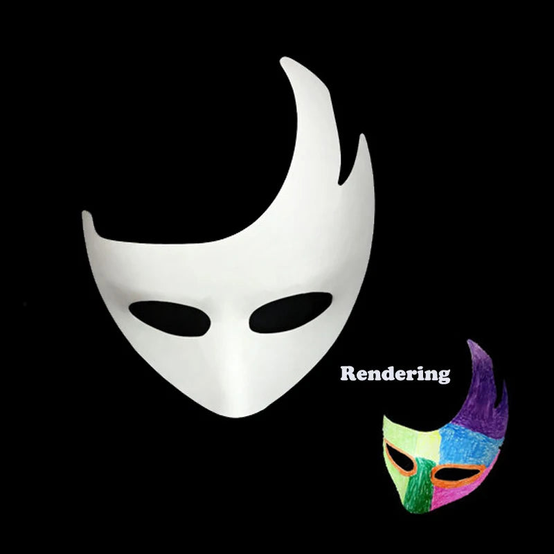 DIY Paper White Masks Create Artistic Craft From Theater And Halloween Costumes Party Masquerade Kids Painting Toy Oasis Select 11