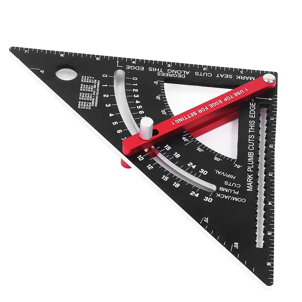 7 Inch Carpentry Triangle Ruler Adjustable Multi Function Carpenter Layout Square Woodworking Tools Square Measuring Ruler Oasis Select Default Title
