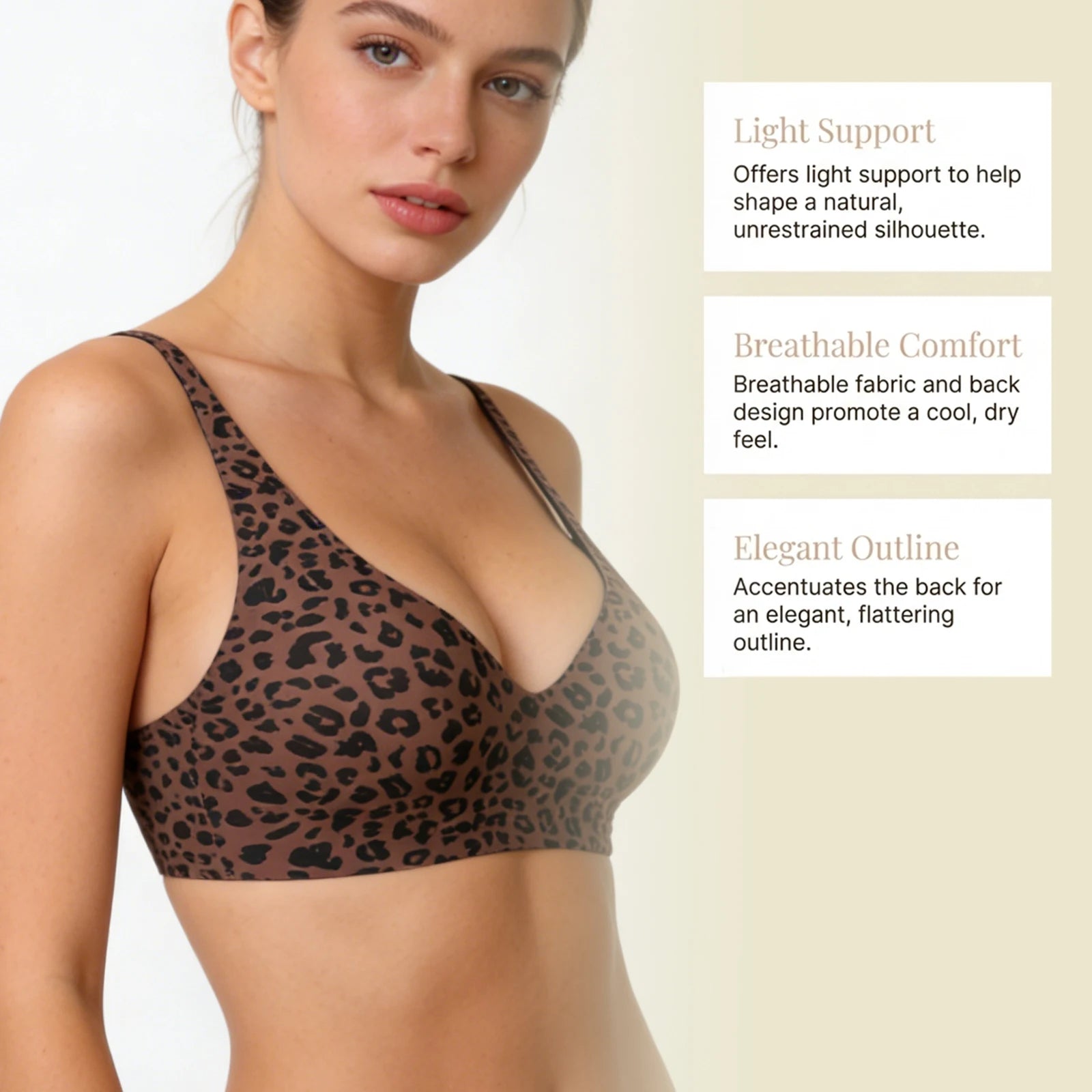 Women Seamless Bra One-Piece Underwear Wire-Free Gather Anti-Sagging Bralette Invisible Underwear Soft and Comfortable Underwear Oasis Select
